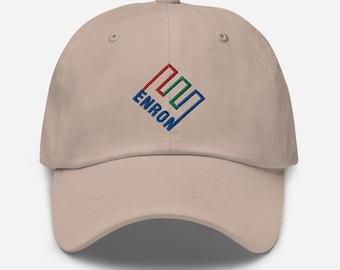 Gorra de papá con logo bordado de Enron