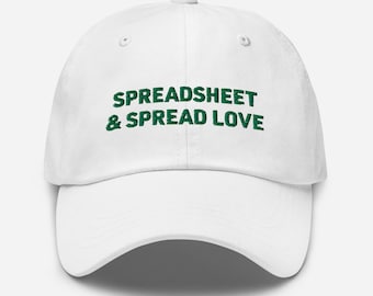 Spreadsheet & Spread Love Auditor Accounting Joke Dad hat