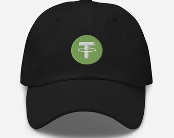 Embroidered Tether (USDT) Dad Hat - Stability in Crypto Style