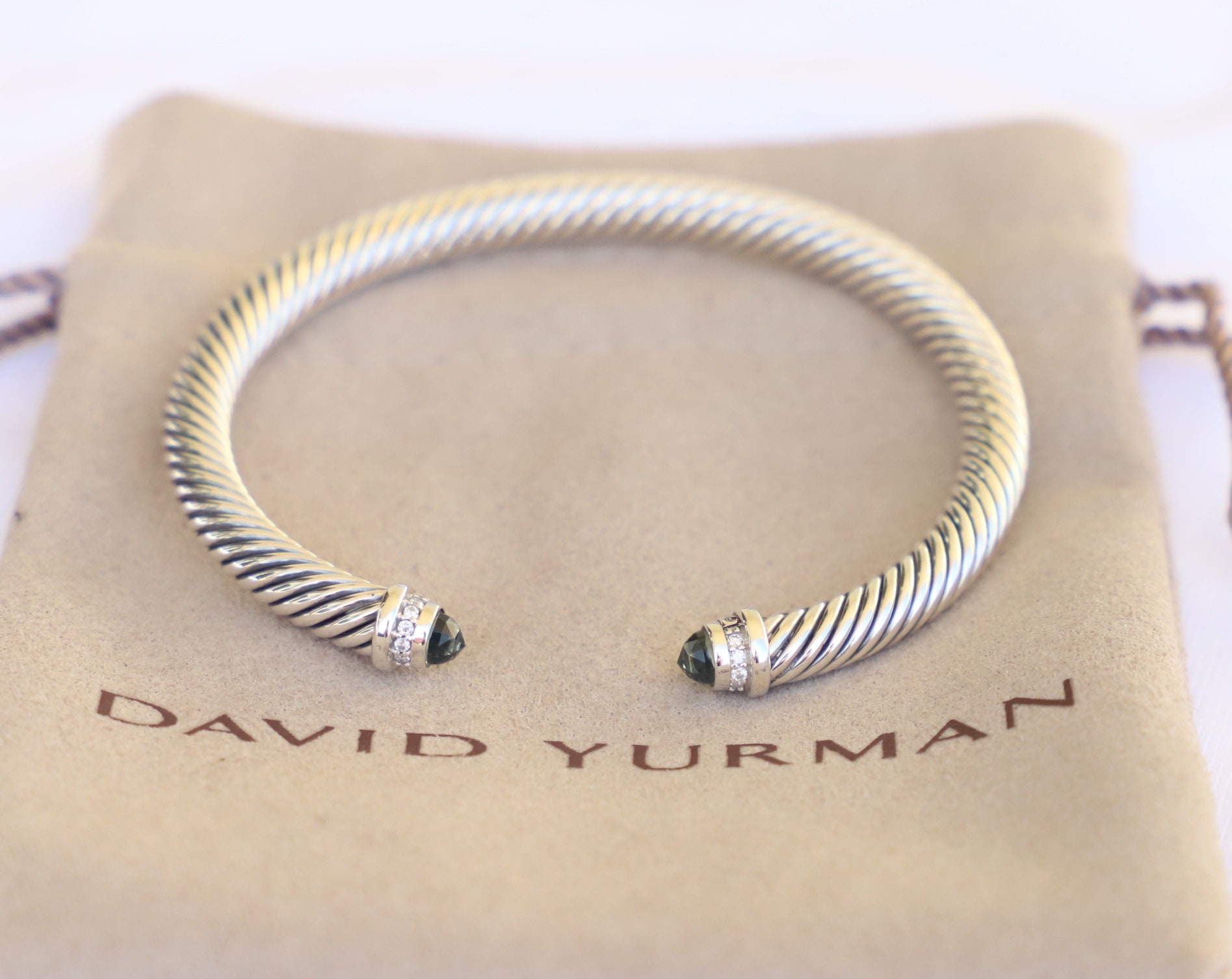 David Yurman Sterling Silver 5mm Cable Classics Bracelet - Etsy