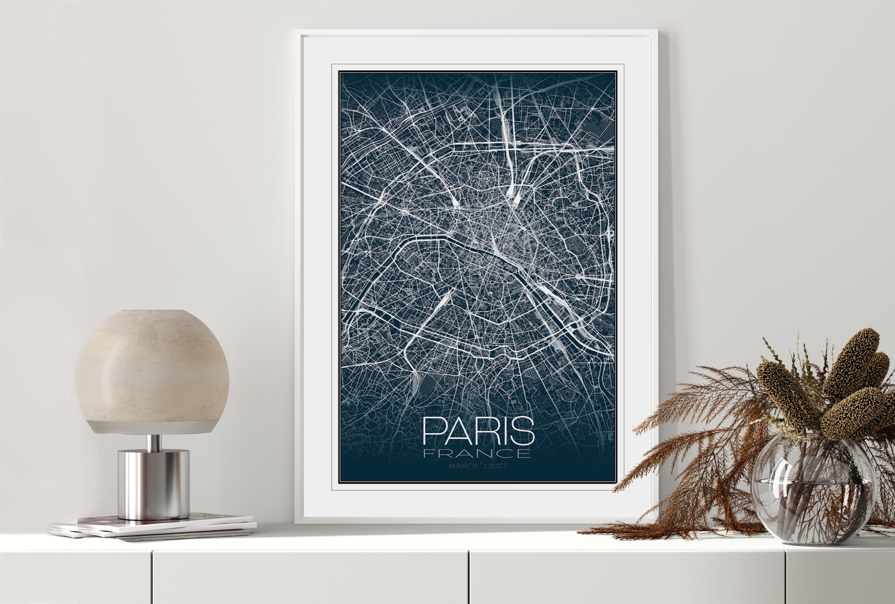 High Resolution Printable Map of Paris. Instant Download - Etsy