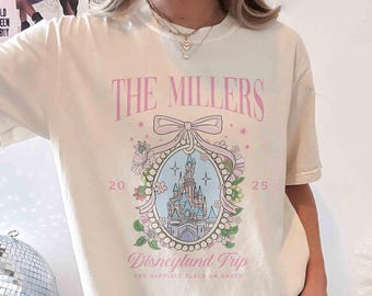 Comfort Colors Custom Disney Family Trip Shirt, Walt Disney World Shirt, Disneyland Trip Shirt, Personalized Disney Tee, Disney Kids Shirt