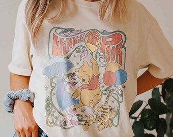 Retro Comfort Colors Winnie The Pooh Shirt, Vintage Winnie Pooh and Friends Shirt, Classic Pooh and CO Shirt, Disney Winnie the Pooh Shirt