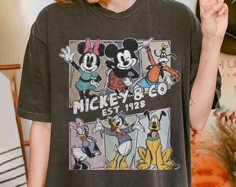 Retro Mickey & CO Shirt, Mickey and Friends Shirt, Walt Disney's Disneyland Shirt, Disney Family Trip Shirt, Disney Characters Shirt