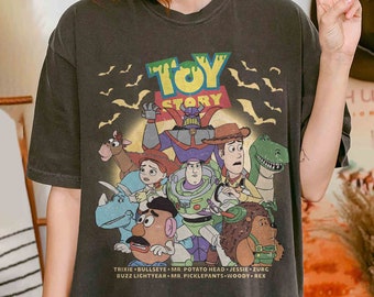 Retro Toy Story Halloween Shirt, Disneyland Halloween Sweatshirt, Vintage Toy Story Shirt, Halloween Party 2024, Pixar Halloween Shirt