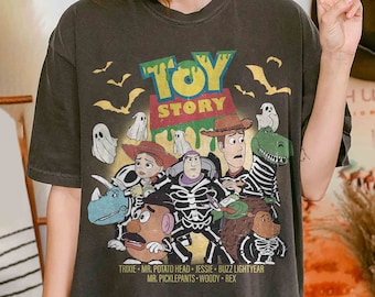 Retro Toy Story Halloween Shirt, Disneyland Halloween Sweatshirt, Vintage Toy Story Shirt, Halloween Party 2024, Pixar Halloween Shirt