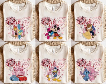 Disney Couple shirts, Mickey and Minnie Valentine Tee, Disneyland Love Shirt, Princess couple shirts, Kiss Love Shirt, Valentine Sweatshirt