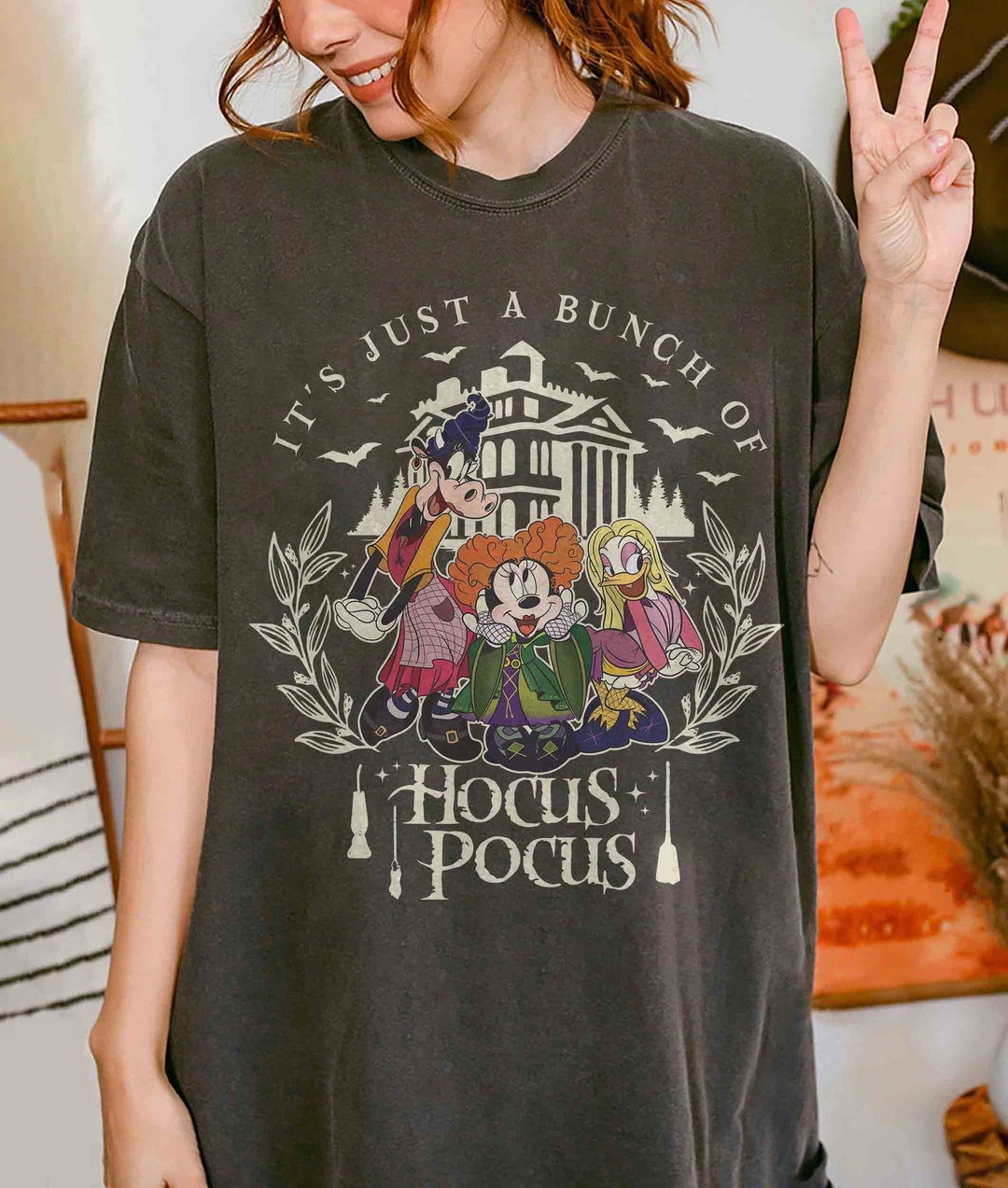 It's Just A Bunch of Hocus Pocus, Disney Halloween Hocus Pocus Shirt ...