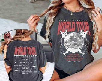 Epcot World Tour Shirt, Drink Around The World Shirt, Disney Group Trip Shirt, Epcot Disney World Shirt, Epcot Drink Around the World Tee
