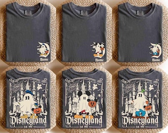 Custom Disneyland Halloween Shirt, Disney Characters Ghost, Mickey and Friends Halloween Shirt, Disney Halloween Shirt, Personalized Disney