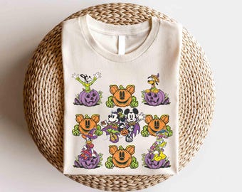 Mickey and Friends Pumpkin Halloween Shirt, Disney Halloween Shirt, Mickey Not So Scary Halloween Party, Oogie Boogie Bash, Halloween Gift