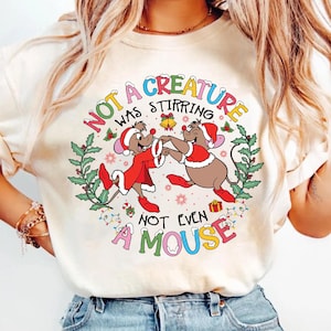Disney Jaq And Gus Christmas shirt, Cinderella Christmas shirt, Christmas Tee, Disneyland Family Christmas Trip Tee, Xmas gift, Disney tee