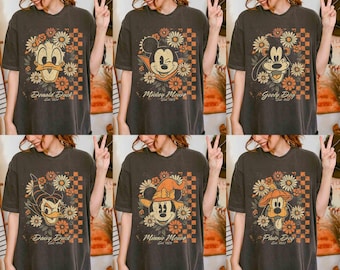 Retro Mickey and Friends Halloween Shirt, Mickey Not So Scary Halloween Party, Disneyland Halloween Shirt, Fall Vibe Disney Shirt