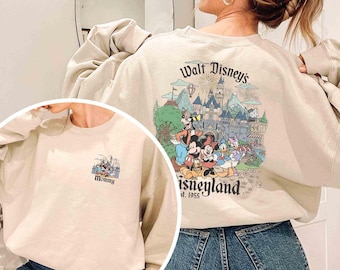 Custom Retro Walt Disney's Disneyland Shirt, Mickey and Friends Shirt, Disney Family Trip Shirt, Personalized Disney, Disney Matching Tee