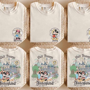 Custom Disneyland Est.1955 Shirt, Custom Name Disney Shirt, Mickey And Friends Tee, Family Disney Trip Shirt, Disney Matching Shirt image 1