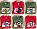 Disney Star Wars Family Christmas Shirts, Santa Darth Vader R2-D2 C-3PO Xmas Tee, Galaxy's Edge Christmas Holiday Gift Shirts, Disney tee