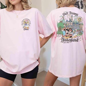 Custom Disneyland Est.1955 Shirt, Custom Name Disney Shirt, Mickey And Friends Tee, Family Disney Trip Shirt, Disney Matching Shirt image 6