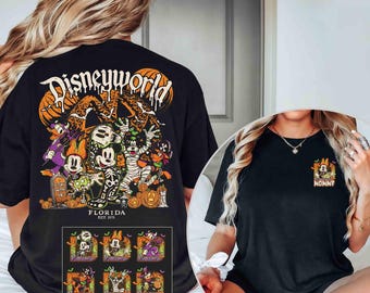 Custom Disneyworld Mickey and Friends Halloween Shirt, Mickey's Not So Scary Halloween Party Shirt, Disney Family Trip Shirt, WDW Halloween