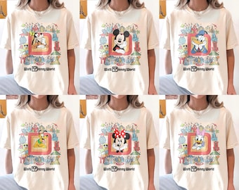 Retro Walt Disneyworld Shirt, Mickey And Friends Shirt, Disney Group Shirt, Disney Family Tee, Disney All Characters Shirt,Disney Trip Shirt