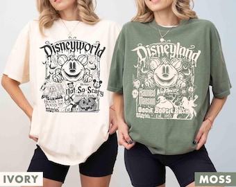 Retro Comfort Colors Disney Halloween Shirt, Disneyland Halloween Shirt, Disneyworld Halloween Shirt, Mickey Halloween Shirt, Halloween Gift