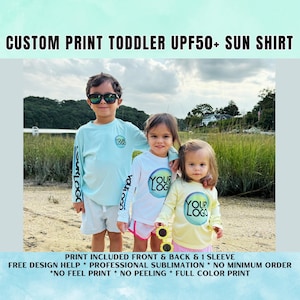 Custom UPF Toddler Long Sleeve Shirt, UPF50+ Sun Protection, Sun Shirt, Pool Shirt, Performance Shirt, DRIFIT Shirt