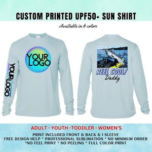 Maglietta a maniche lunghe UPF50+ personalizzata: protezione solare, stampa personalizzata