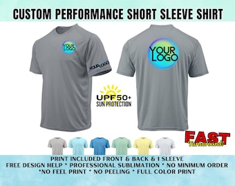 Custom UPF 50+ Performance Shirt: Unisex Sun Protection