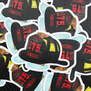 Firefighter New Yorker Helmet Sticker