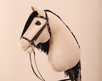 Hobby Horse Buckskin + Stick + Bridle 100% Handmade