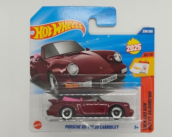 Hot Wheels PORSCHE 911 TURBO CABRIOLET HYW37 2025 Collectible Rare Model Perfect Condition