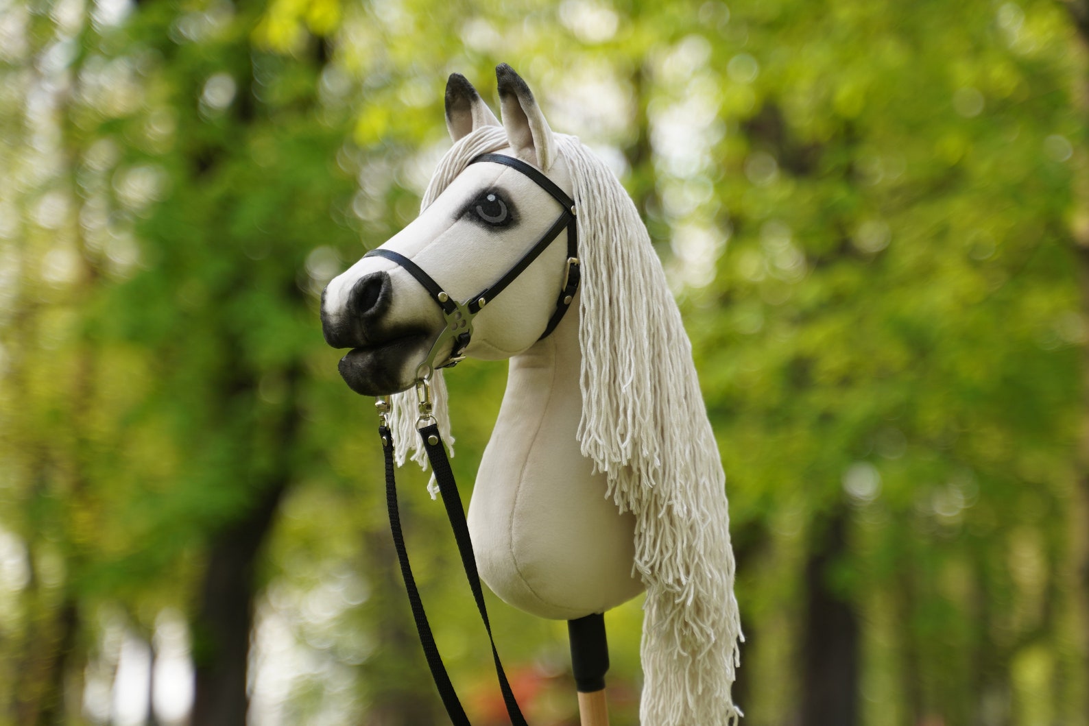 Hobby Horse Palomino With Hackamore Bridle 100 Handmade Etsy UK