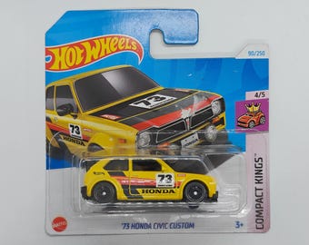 Hot Wheels '73 HONDA CIVIC CUSTOM HTC19 2024 Collectible Rare Model