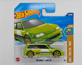 Hot Wheels '90 HONDA CIVIC EF HYX90 2025 Collectible Rare Model Perfect Condition