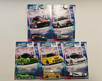 Hot Wheels Set of '90s Street Scene Series 2025 JCB57 JCB58 JCB59 JCB60 JCB61 Collectible Rare Perfect Condition Model