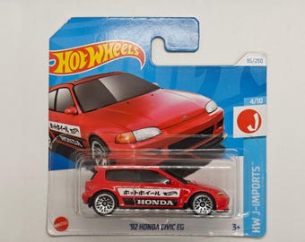 Hot Wheels '92 HONDA CIVIC EG HTC43 2024 Collectible Rare Model Perfect Condition