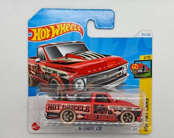Hot Wheels '67 CHEVY C10 HTD72 Treasure Hunt 2024 Collectible Rare Model Perfect Condition
