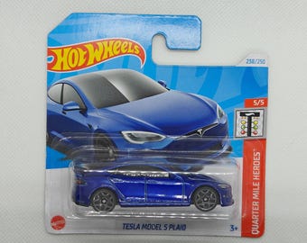 Hot Wheels TESLA MODEL S PLAID HRY91 Treasure Hunt 2025 Collectible Rare Model Perfect Condition