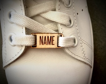 2x Shoe Tags personalized, shoe pendants, charms, shoe accessories, laces marker with names