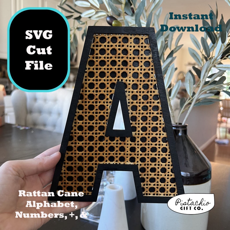 SVG Rattan Cane Alphabet Letters Numbers 09 Instant Download Etsy