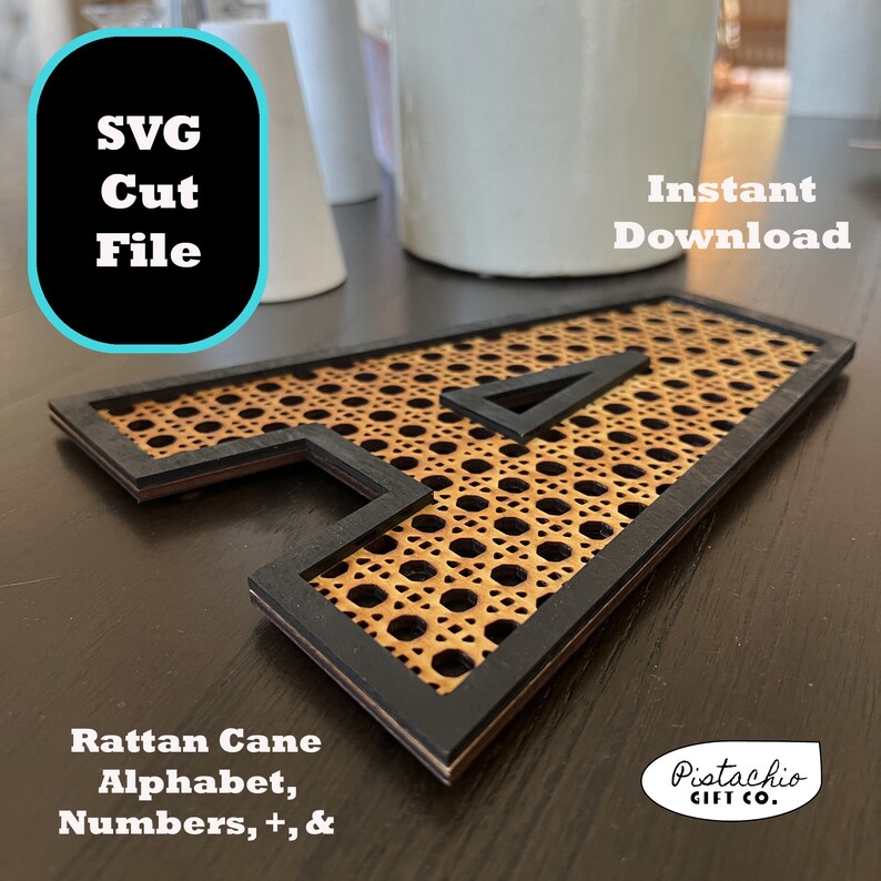 SVG Rattan Cane Alphabet Letters Numbers 09 Instant Download Etsy