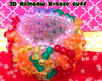 Rainbow 3D Kandi Cuff