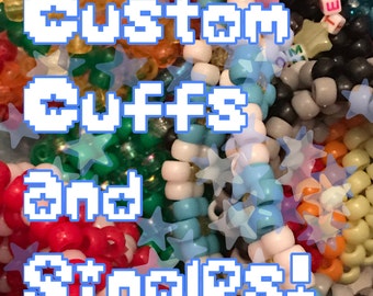 Custom Kandi Cuffs and Singles (Singles, Small Cuffs, and Large Cuffs)