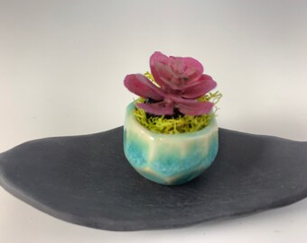 Handmade mini succulent pot| flower pot | pottery | ceramic dish