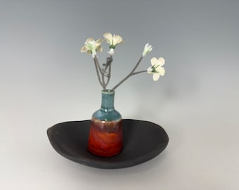 Handmade mini vase | flower vase | pottery | ceramic dish