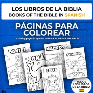 Páginas para colorear de los libros de la Biblia - Desde el Génesis hasta el Apocalipsis - Actividad para estudiantes y escuelita dominical