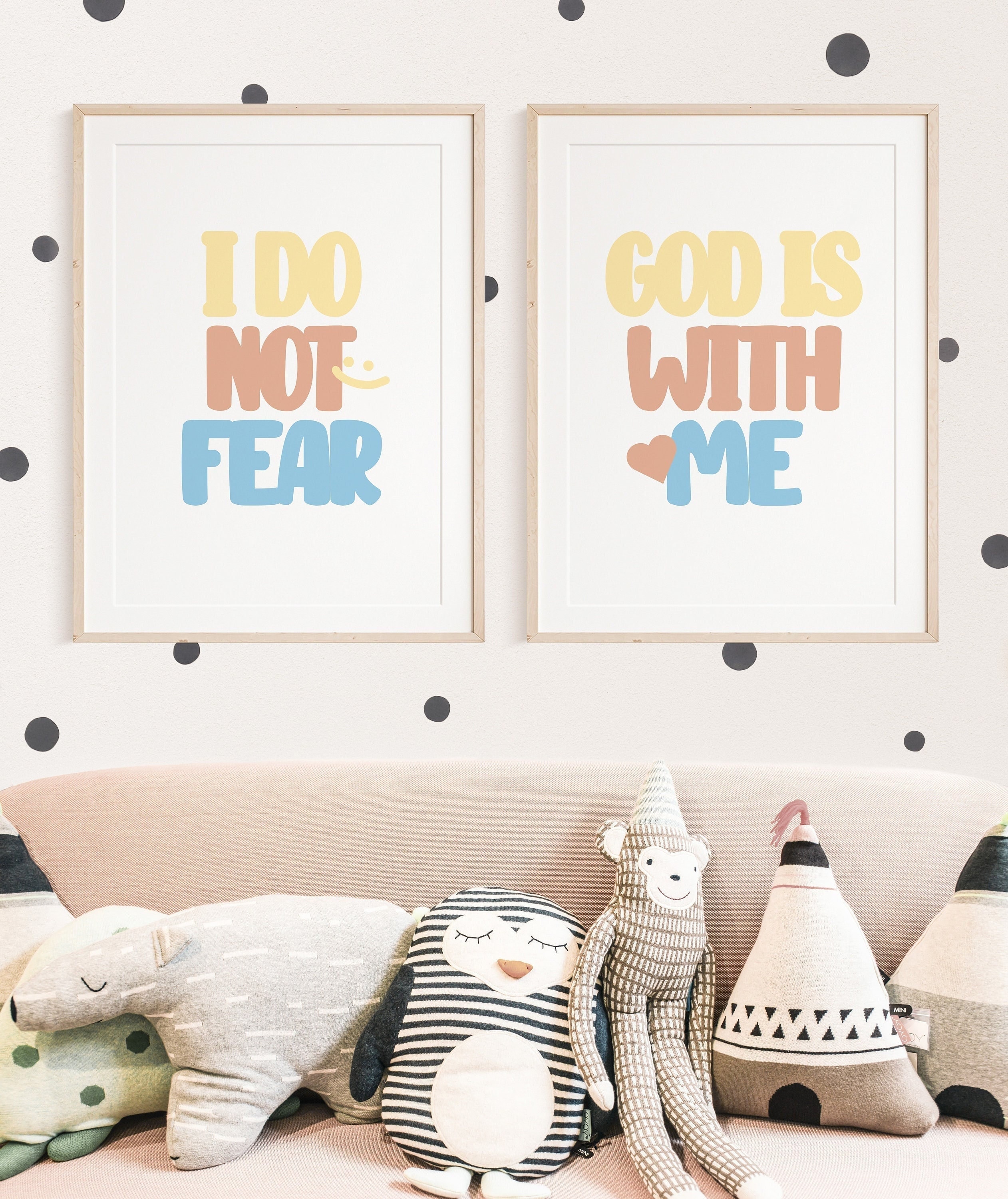Christian Nursery Wall Decor - Bible Verse Wall Art for Kids - Church ...