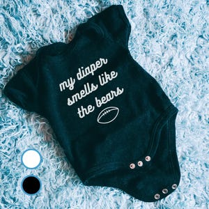 Onesie Baby NFL Team Funny Infant Outfit Bodysuit for Football Fans & Gag Gift - Packers, Bears and More!