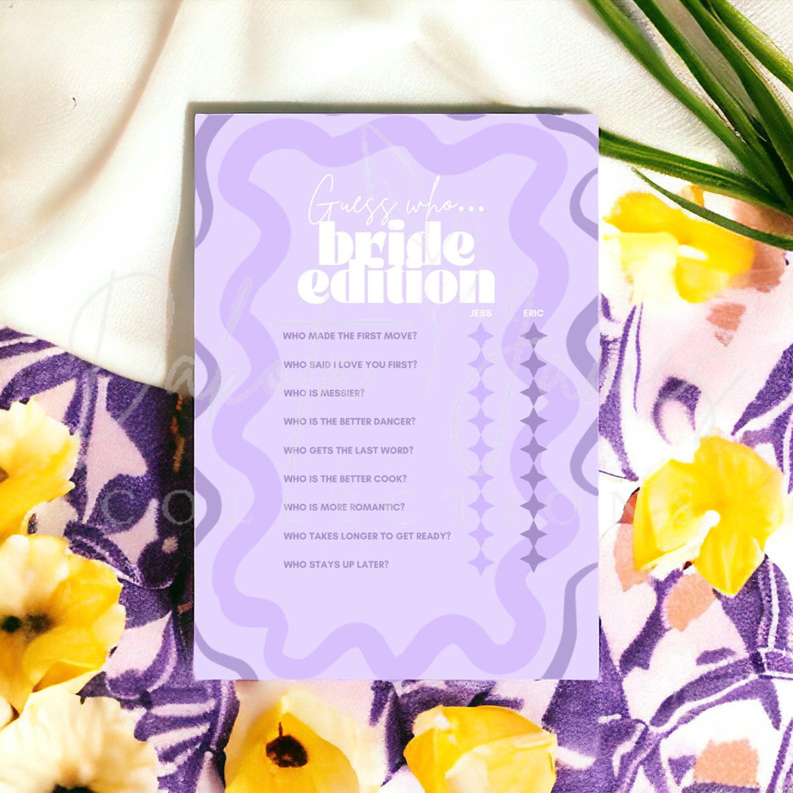 EDITABLE PRINTABLE Set of 3 Purple Retro Y2K Bridal Shower or Hen Party ...