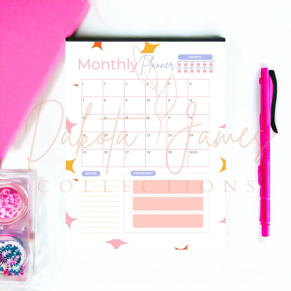 PRINTABLE Journal Pages, Daily, Weekly and Monthly Planner Bundle, 2024 ...