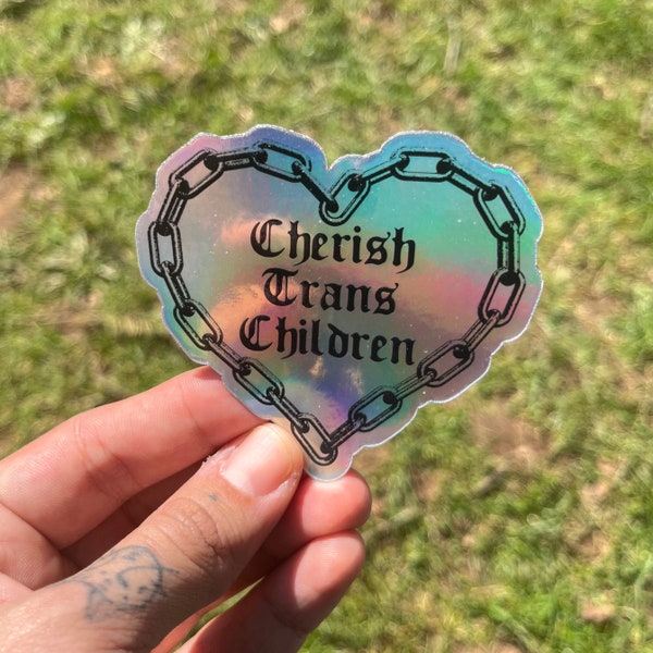 Cherish Trans Children Sticker